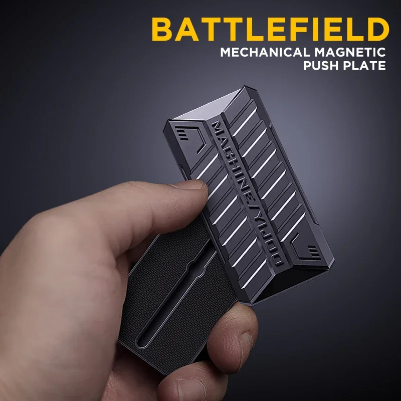 Edc brinquedo fidget metal rotação slider-brinquedo de impulso magnético para alívio do estresse & foco tdah ponta do dedo spinner presente