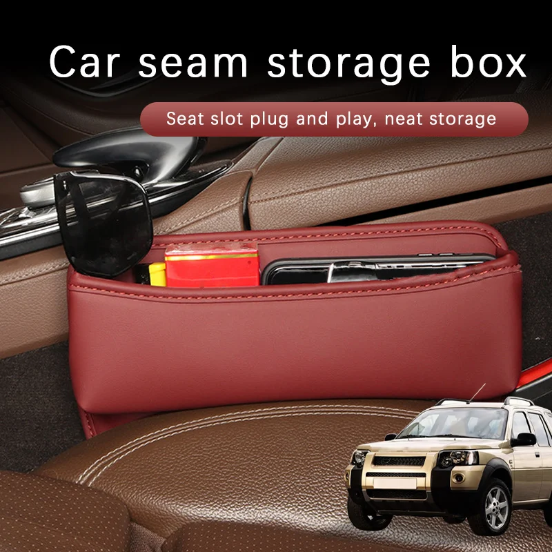 

Car Seat Gap Storage Box Driver Front Auto Seat Gap Filler Organizer Wallet Keys Card Storage Box For Land Rover Freelander