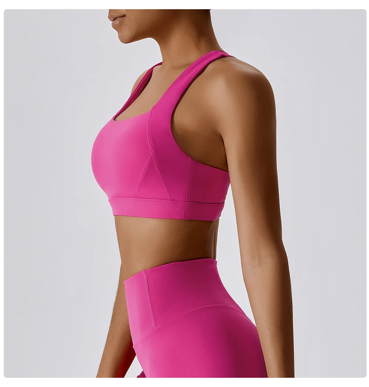 Frauen Cross Strap Sport BH Top Frauen Push-up Sport BH Yoga Gym Crop Top Büstenhalter Fitness Top Sport BH atmungsaktive BHs – Detail 12