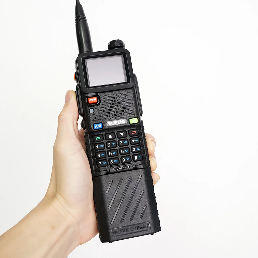 BAOFENG UV-5RH krótkofalówka z ulepszona bateria 6800mAh BF-UV5RH dwukierunkowe radia 10W 999CH bezprzewodowa częstotliwość kopiowania FM Radio 5RH