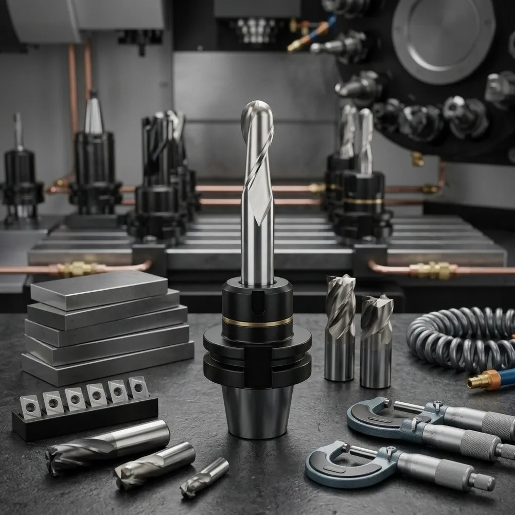 High Steel Ball End Mill R4 Radius Uncoated Straight Shank for Deep Cavity Milling and Long Reach Applications