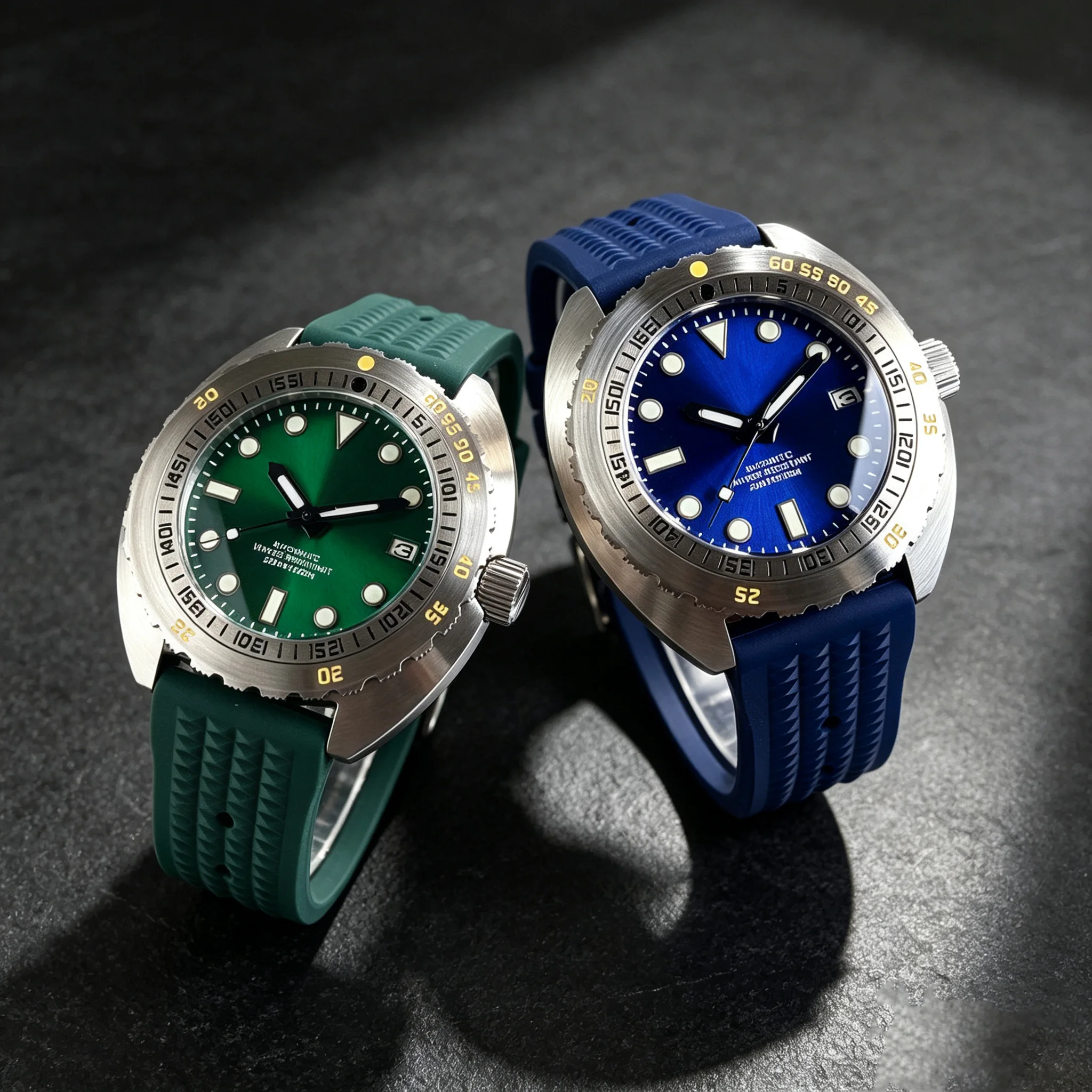 Tandorio 42mm Automatic Watch for Men Sapphire Crystal Miyota8215 Asia2824 200m Waterproof 120 Clicks Rotating Bezel 20ATM