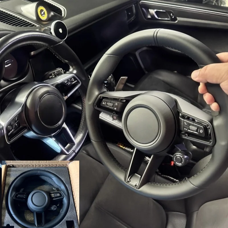 For Porsche 911 996 Cayenne 958 718 Boxster 918 Cayman Macans Panamera Taycan GT3 RS 970 GT2RS Carbon Fibre Steering Wheel