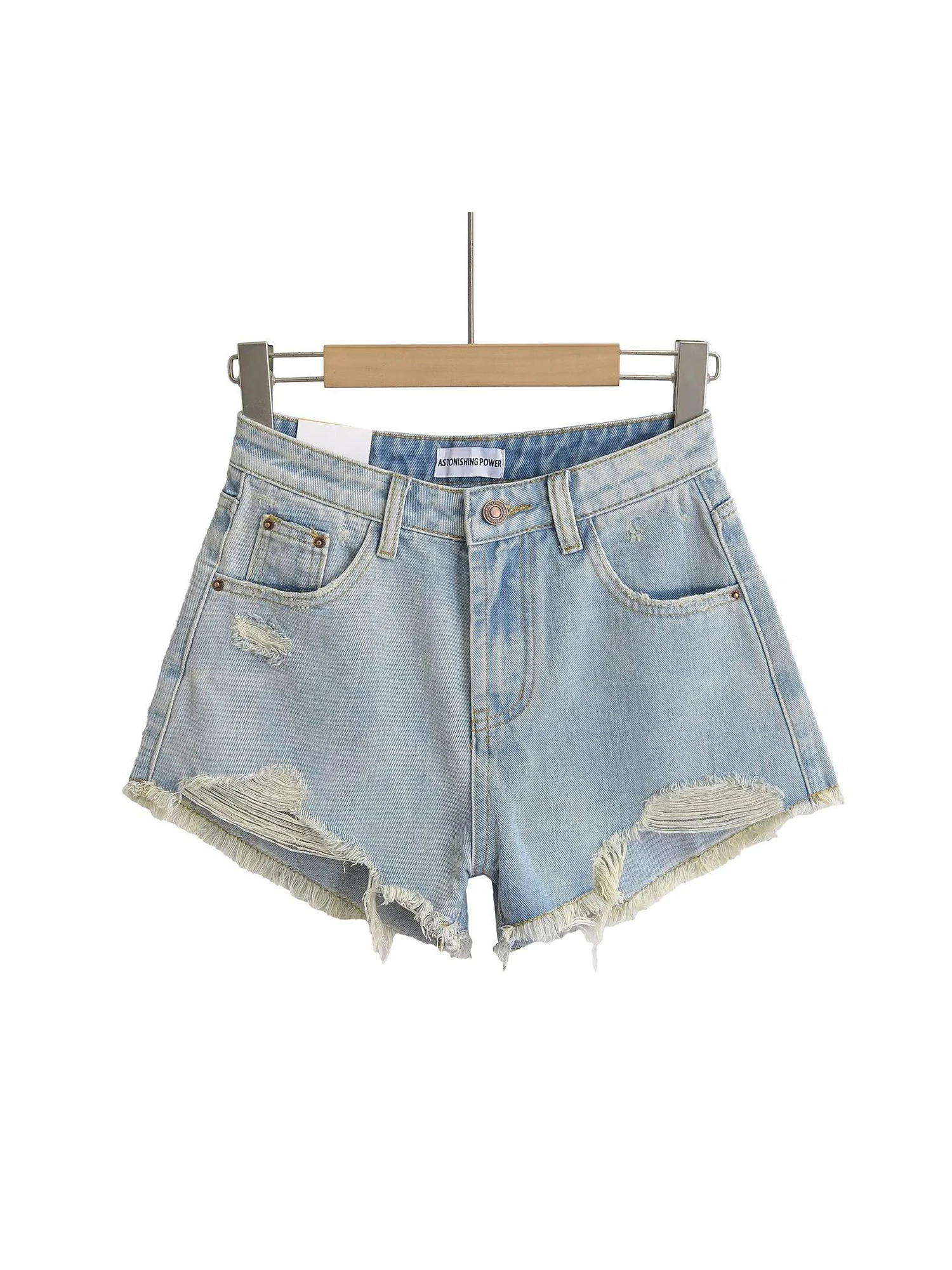 Women Grey Ripped Denim Shorts Vintage 2000s Y2k Gyaru A-Line Micro Jeans Shorts High Waist Hot Cowboy Pants Shorts Summer 2026