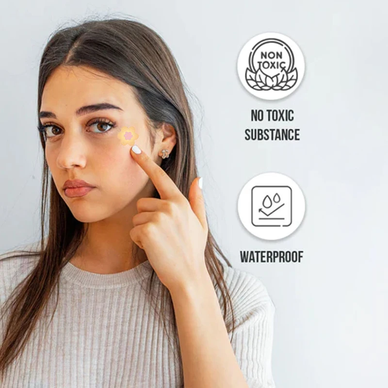 

100Pcs Acne Patches Flower Panda Shaped Invisible Acne Cover Removal Healing Absorbing Face Skin Care Tools