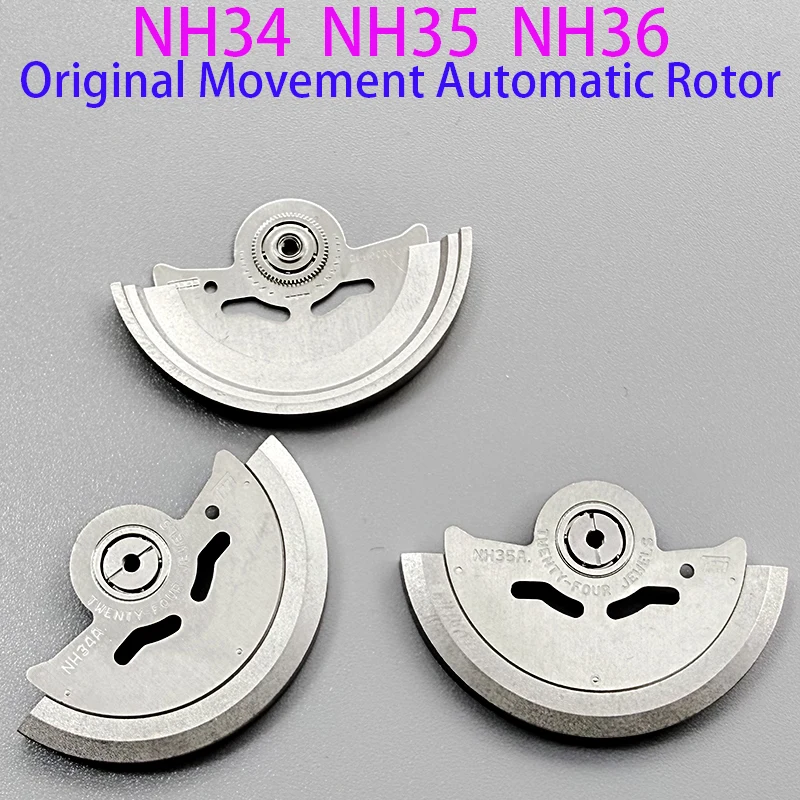 Original NH34A NH35A NH36A Movement Rotor Genuine NH35A Oscillating Weight Hammer Automatic Rotor Parts Replacement TMI Version