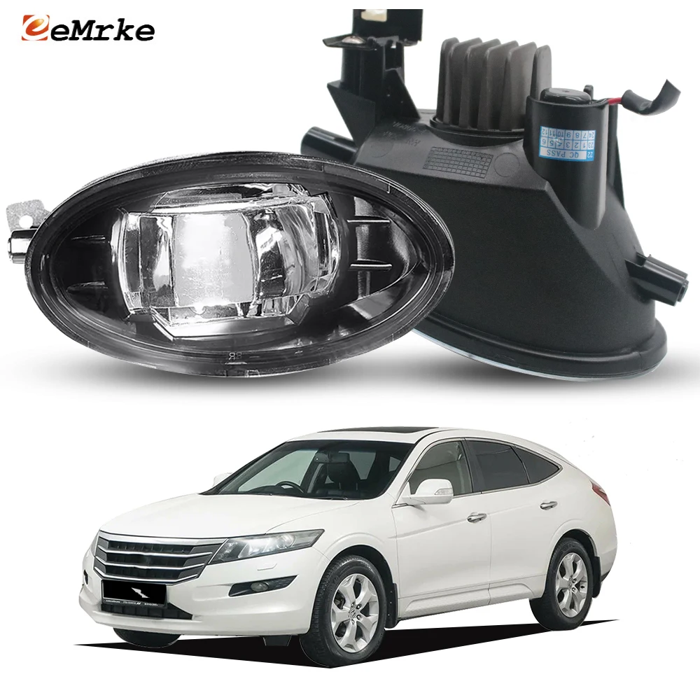

Обновленный светодиодный противотуманный фонарь в сборе для Honda Accord Crosstour TF 2010 2011 2012, автомобильный PTF с линзой проектора, дневная фара дальнего света
