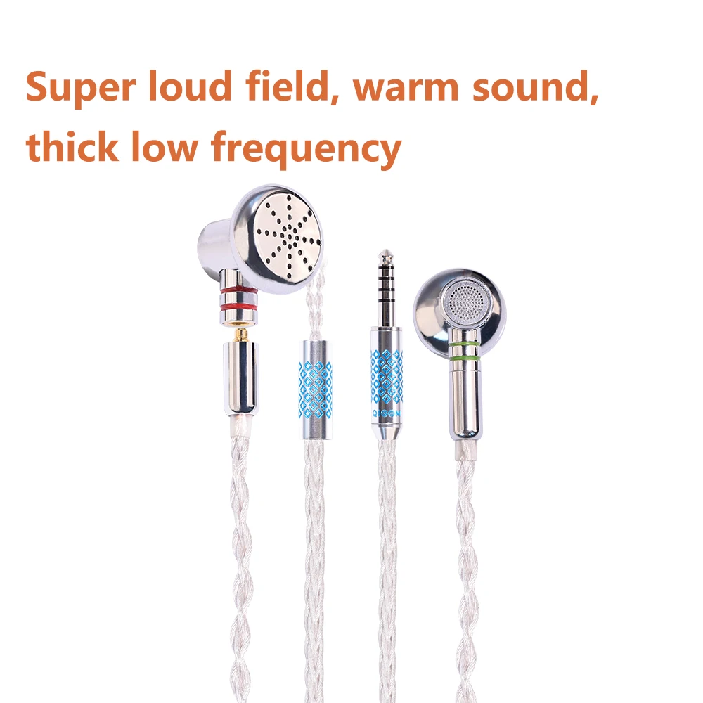 Earphone QIGOM S600Plus, Kabel MMCX Dapat Dilepas, Bidang Super Keras, 600Ω 101dB, Distorsi 1%, Headset HIFI, untuk Pop, Rock