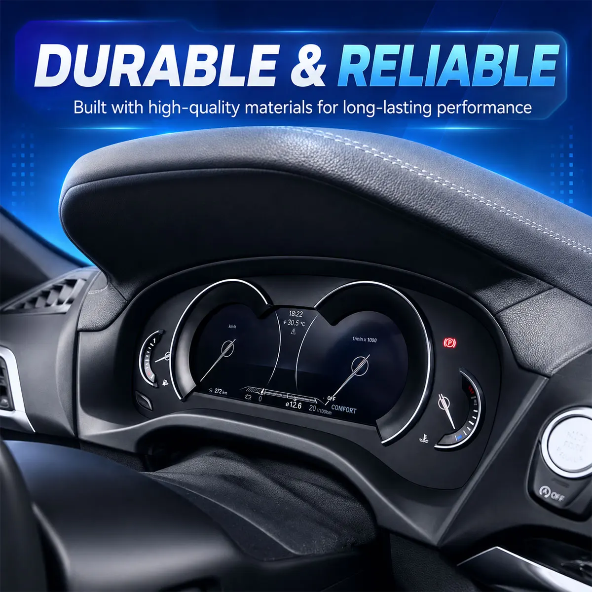 LCD Digitales Armaturenbrett Instrumentencluster für BMW X3 X4 5er Serie E60 F30 F32 F36 Tachometer-Anzeige 62109392558
