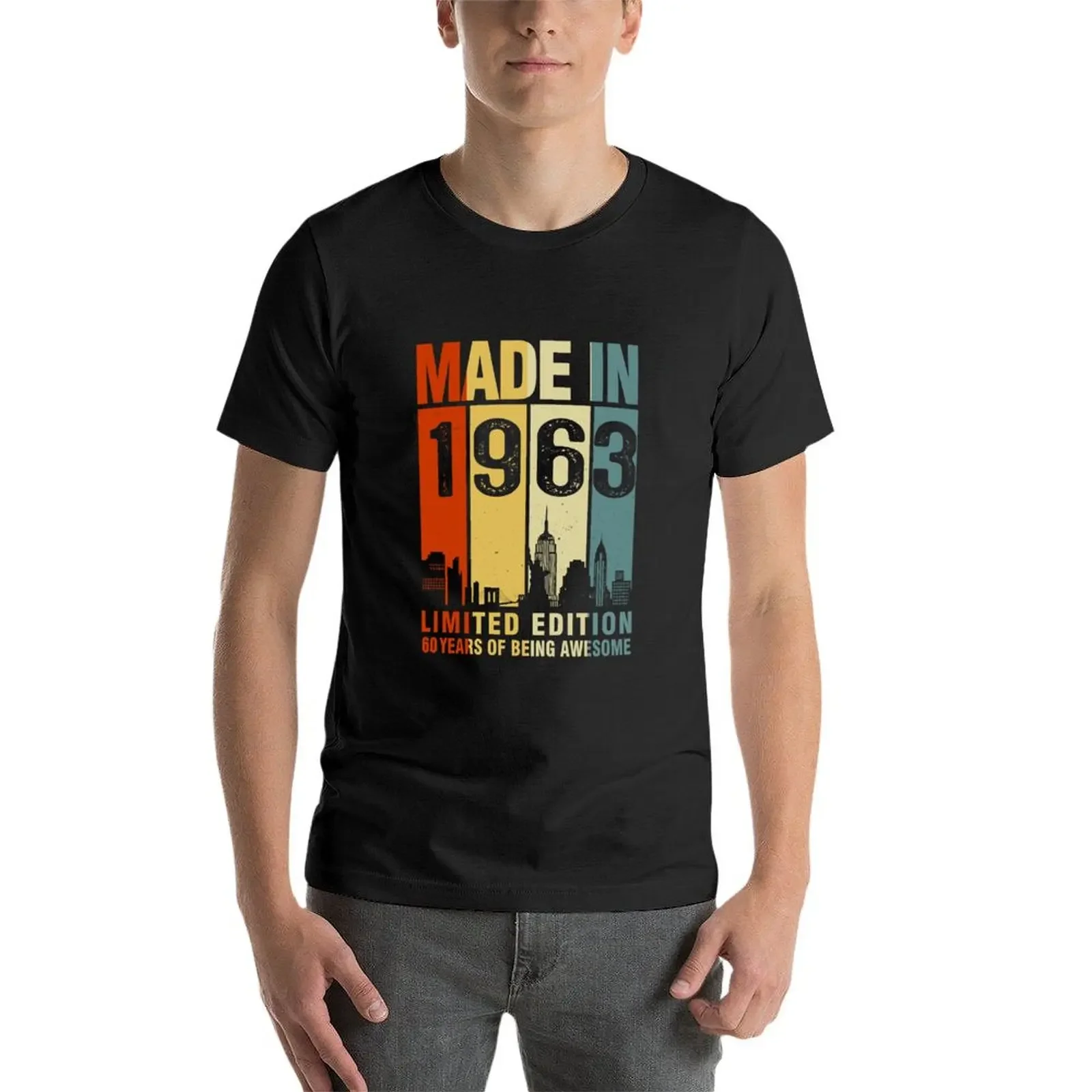 60th Birthday Made In 1963 Limited Edition T-Shirt vintage graphic tee graphic t shirts graphic