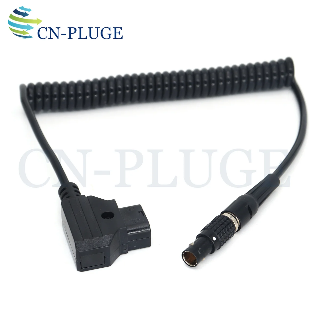 D-Tap To Black Plating 0B 2Pin Plug For PYXIS 6K Camera , Teradek Bolt Pro 1000/3000ft, CVW SWIFT, Vaxis,  Power Spring Cord