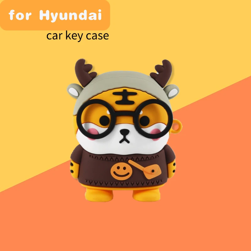 

Cartoon car key cover for Kia Forte Soul Rio Borrego Sorento Optima Hyundai I30 IX35 Sonata Genesis Equus Veloste accessories