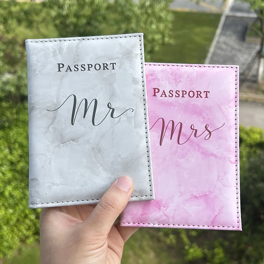 Personalised Mr and Mrs Passport Covers with Customized Name Passport Holder customized passport cover for couples