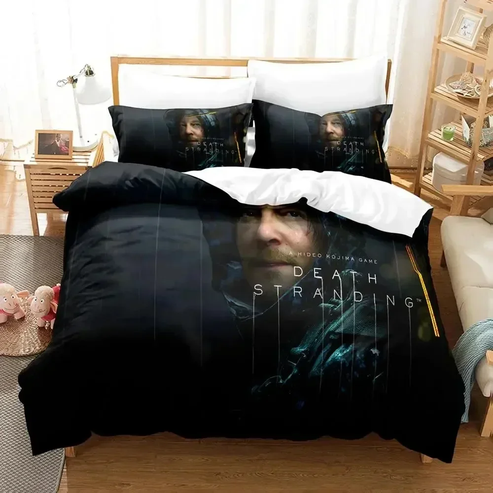 New 3D Print Death Stranding Comfortable Duvet Quilt Cover Pillowcase Bedding Set Children Bedroom Decoration Home Textile