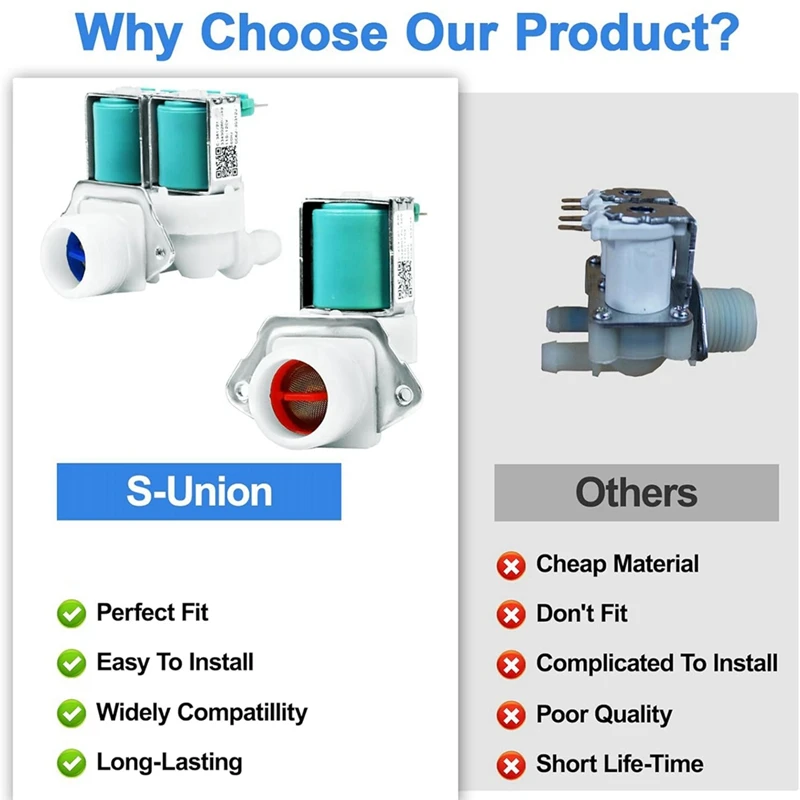 مجموعة صمامات جانبية ساخنة وباردة ، أجزاء غسالة ، لكينمور ، لماء سامزونغ ، ولبديل