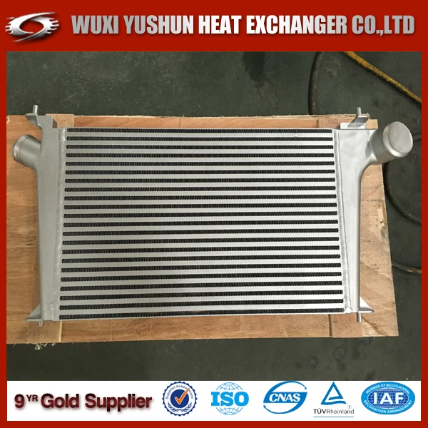 Manufacturer custom design saab 9-5 kit intercooler radiator for car