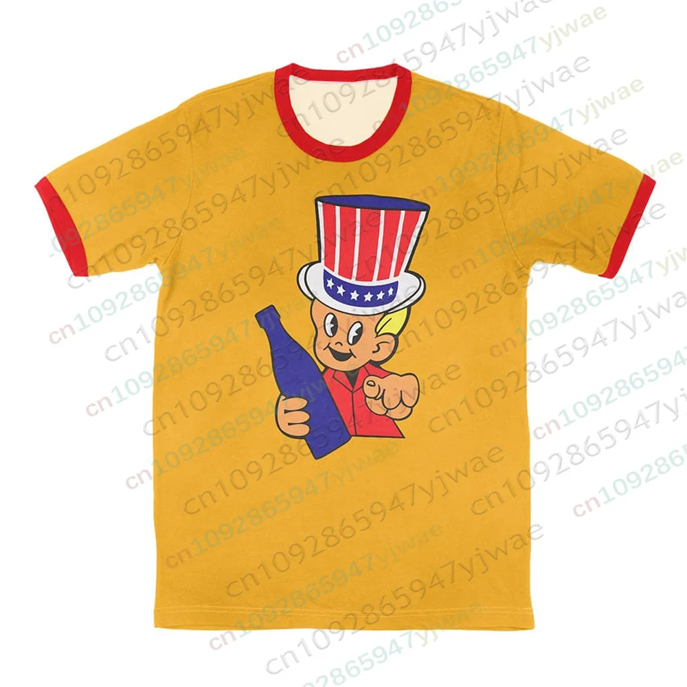 Anchorman Movie Ron Burgundy Little Uncle Sam Same T-Shirt mit Rundhalsausschnitt, modisches, lässiges T-Shirt für den Sommer, Herren- und Damen-T-Shirts – Detail 5