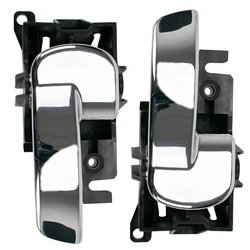 Manija de puerta interior de coche, manilla delantera, trasera, izquierda y derecha cromada para Nissan Navara D40 Ute, Nissan Pathfinder R51 05 806714X02B 806704X02B