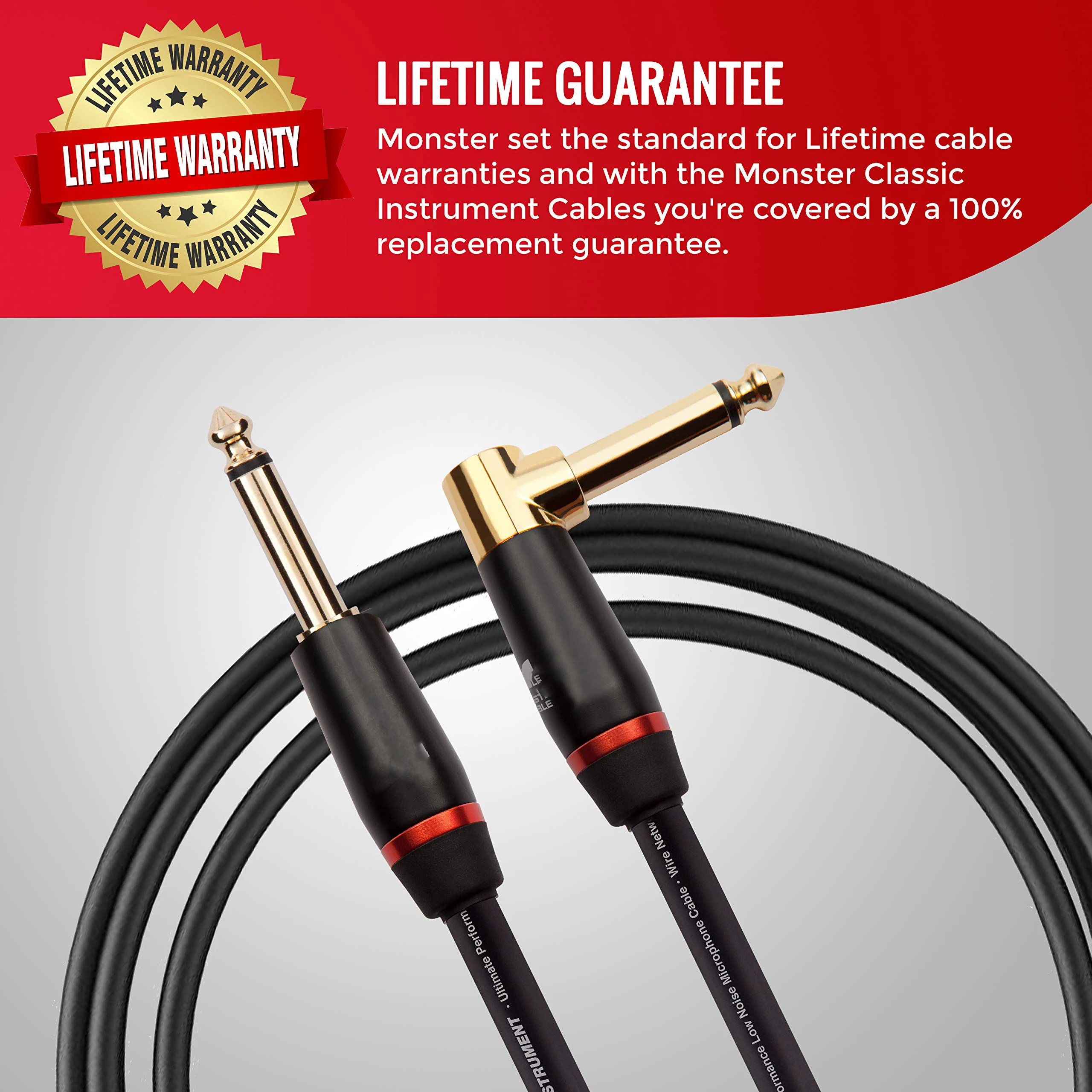 Handmanual USA Prolink Monitor Bas Instrument Cable Submarine Bass Noise Canceling Cable Straight / Angle Plugs Bass Guitar