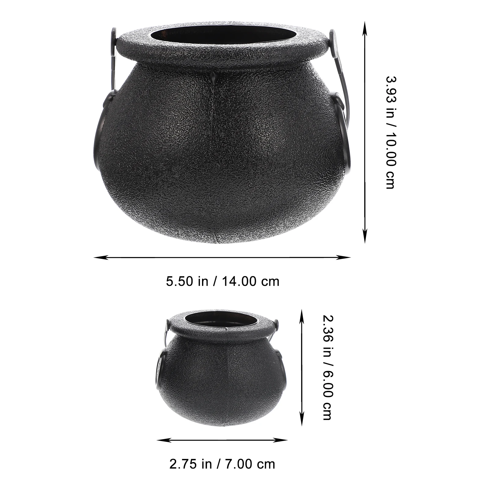 

10 Pcs Witch Candy Bucket Halloween Container for Parties Buckets Outdoor Jar Set Bowls Holder Plastic