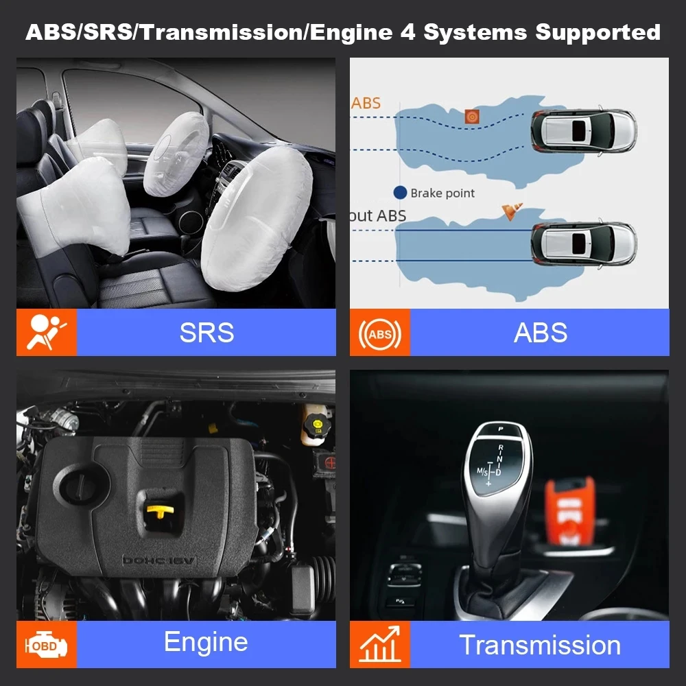 VDIAGTOOL VT600 E OBD2 Scanner Engine ABS SRS EPB Oil Service Reset Injector Coding VT600e obd2 Diagnostic Tools Free Update