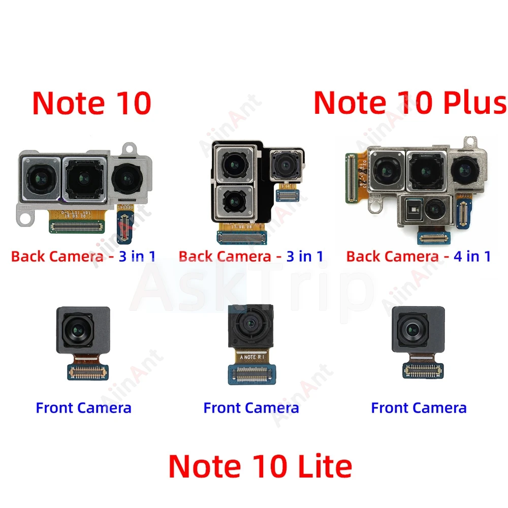 Macro Depth Wide Main Small Front Back Rear Camera Flex Cable For Samsung Galaxy Note 10 Plus Lite N976F N970F N770F 4G 5G