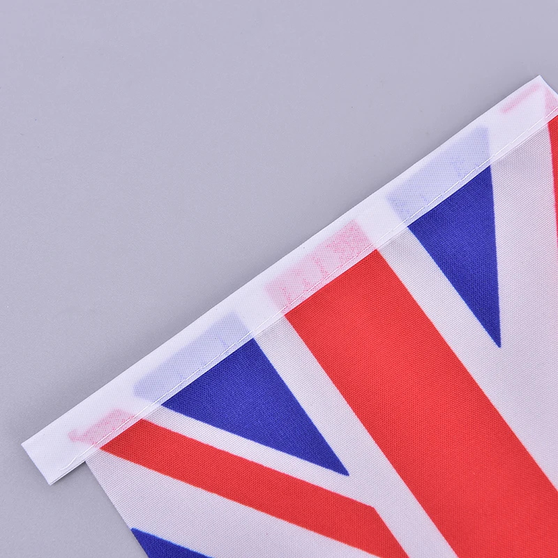 10 Stück Handgehaltene Union Jack Flagge für Partys und Feiern, Großbritannien UK Banner + Stange – Detail 7