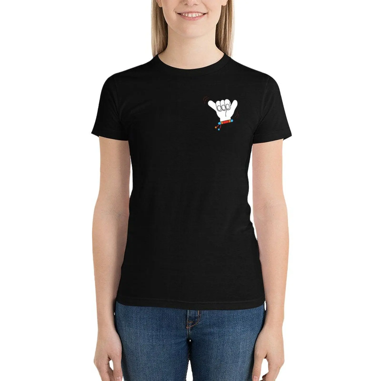 Shaka / Surfing Hand Sign/ Hang Loose T-Shirt tops oversized workout t shirts for Women