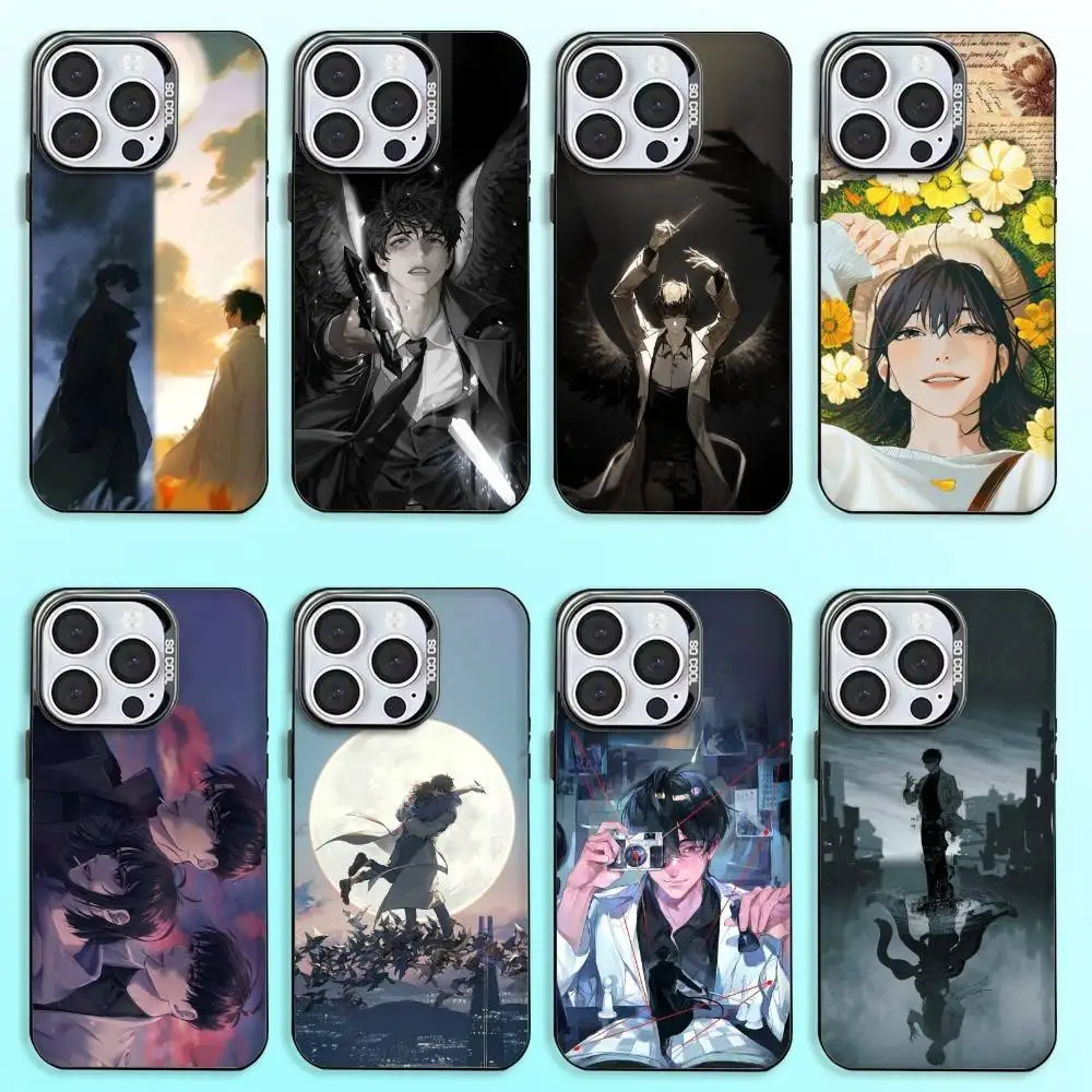 

O-Omniscient Reader V-Viewpoint Phone Case For iPhone17,16,15,14,13,12,11 Plus,Pro Max Black Candy Matte Shockproof Cover