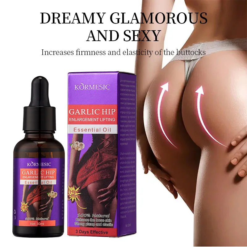 

Garlic Extract Firming Massage Oil for Hip Enhancement Natural Skin Tightening Toning Essential Oils Anti-Sagging Herbal Formula