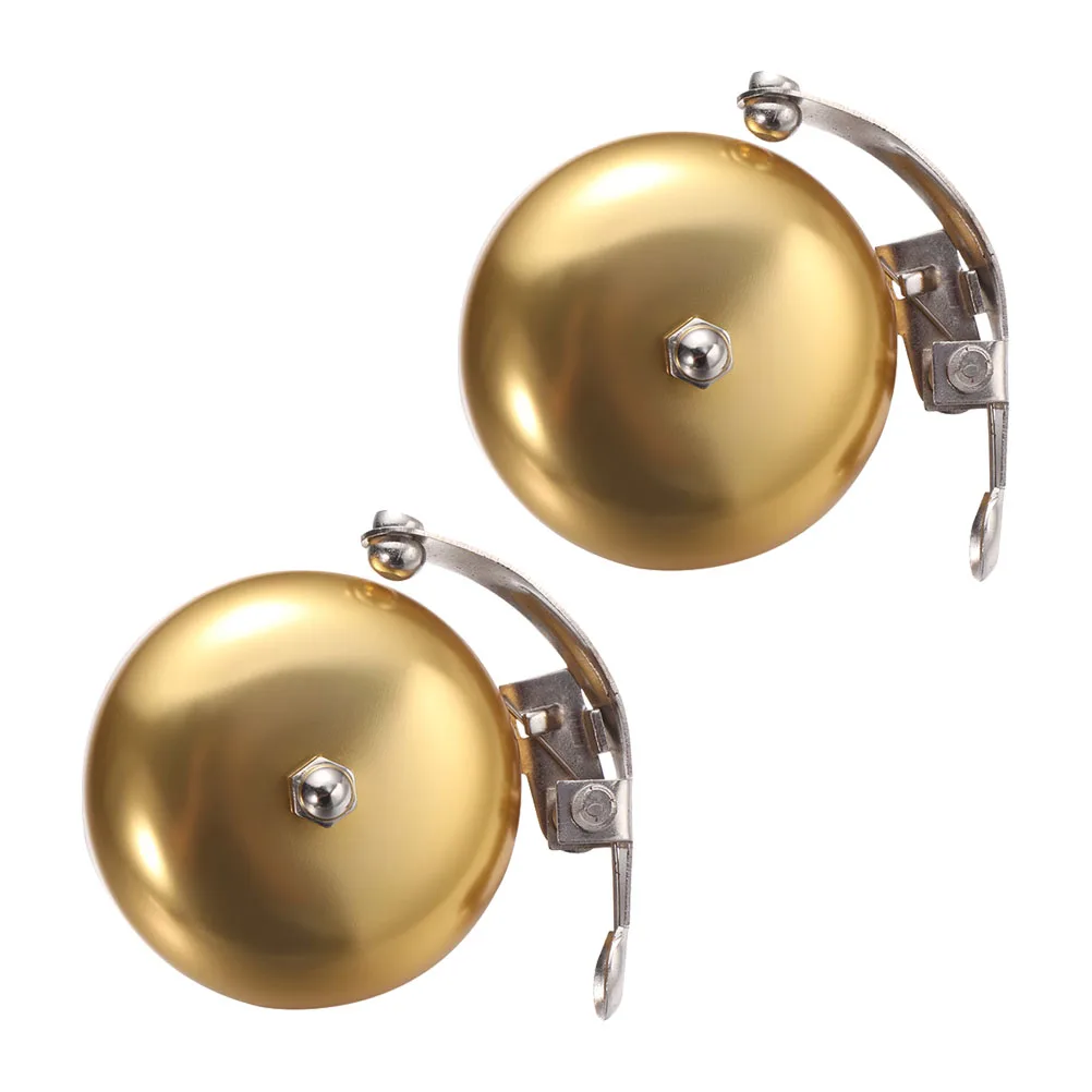 

2pcs Bicycle Bell Stylish Dome Shape Compatible Handlebars Easy Installation Cyclists Pedestrians Bike Accessories