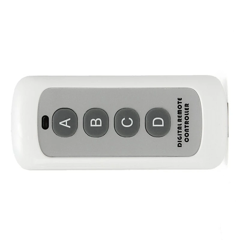 433MHZ Wireless RF Remote Control White 4-Button Remote Control EV1527 Learning Code Wireless Remote Control