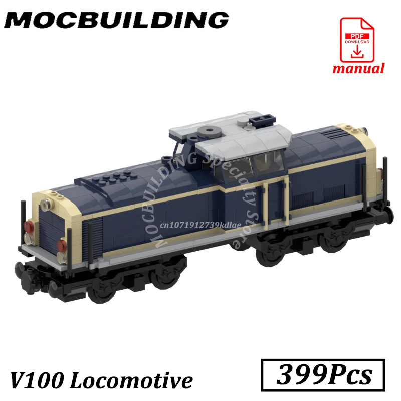 

DB V100 Locomotive Model Railway Accessories MOC Building Blocks Bricks Assembly Display Train Model Construction Toys Gift