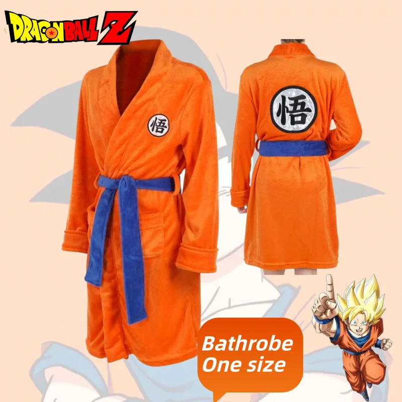 Nuevo albornoz de felpa de Dragon Ball, diseño de dibujos animados, unisex, para Halloween, fiestas, cosplay, ropa de casa.