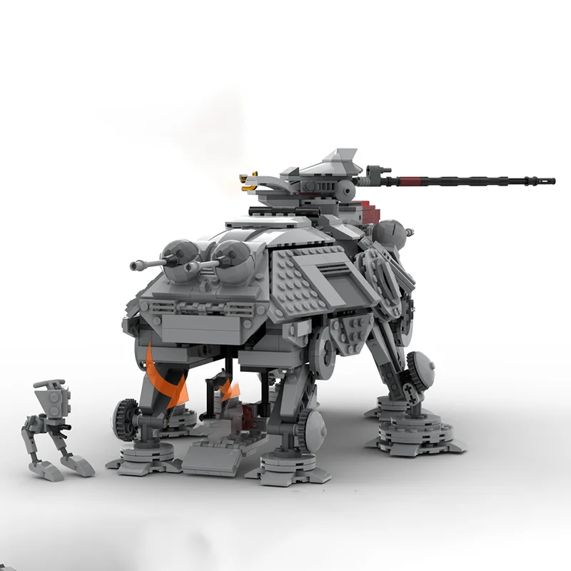 

1071 шт. MOC знаменитая кино и телевидения AT-TE прогулочная машина модель сборки строительные блоки игрушка детский подарок на день рождения