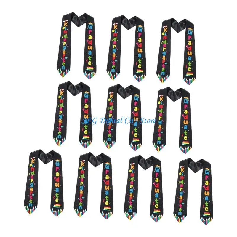 U75B Premium Colorful Satins Pencil Pattern Ribbon 130Cm Childrens Sash For Kindergarten And School Graduations