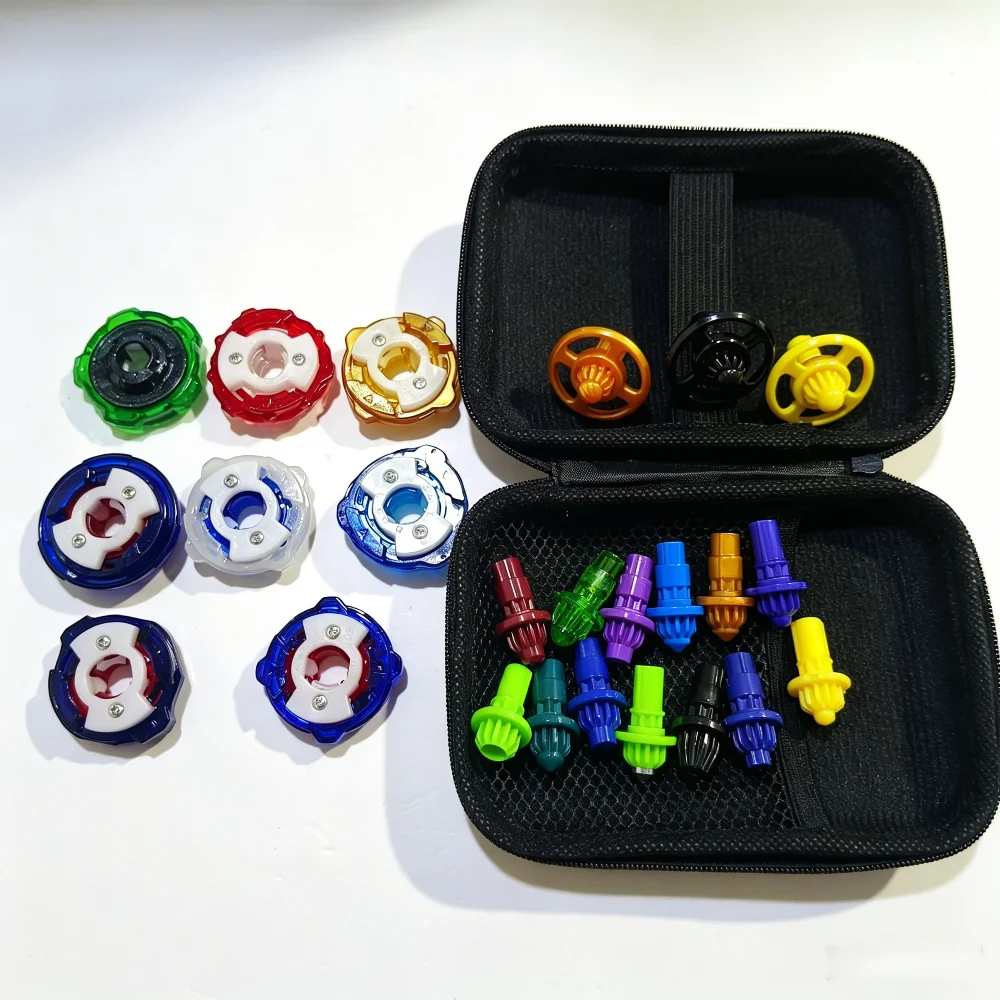 Set de Accesorios de Batalla Takara Tomy - Trompo de Ataque con Base Giratoria y Caja de Almacenamiento, Juguetes de Regalo BX UX CX