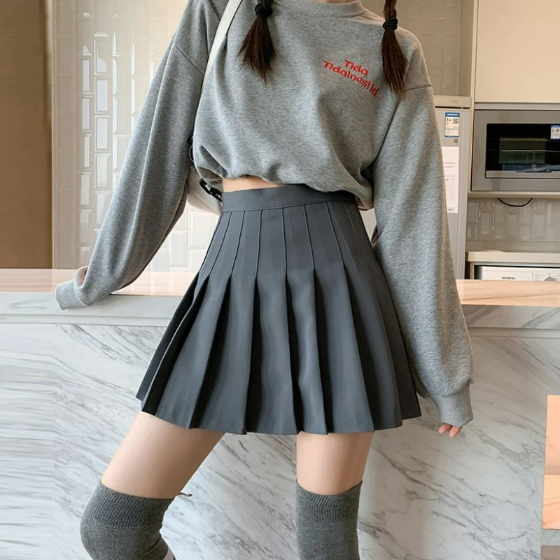 2025 neue Sexy Frauen Faltenröcke Hohe Taille Sommer Vintage Miniröcke Koreanische Tennis Student Weiß Entwickelt Tanz Rock