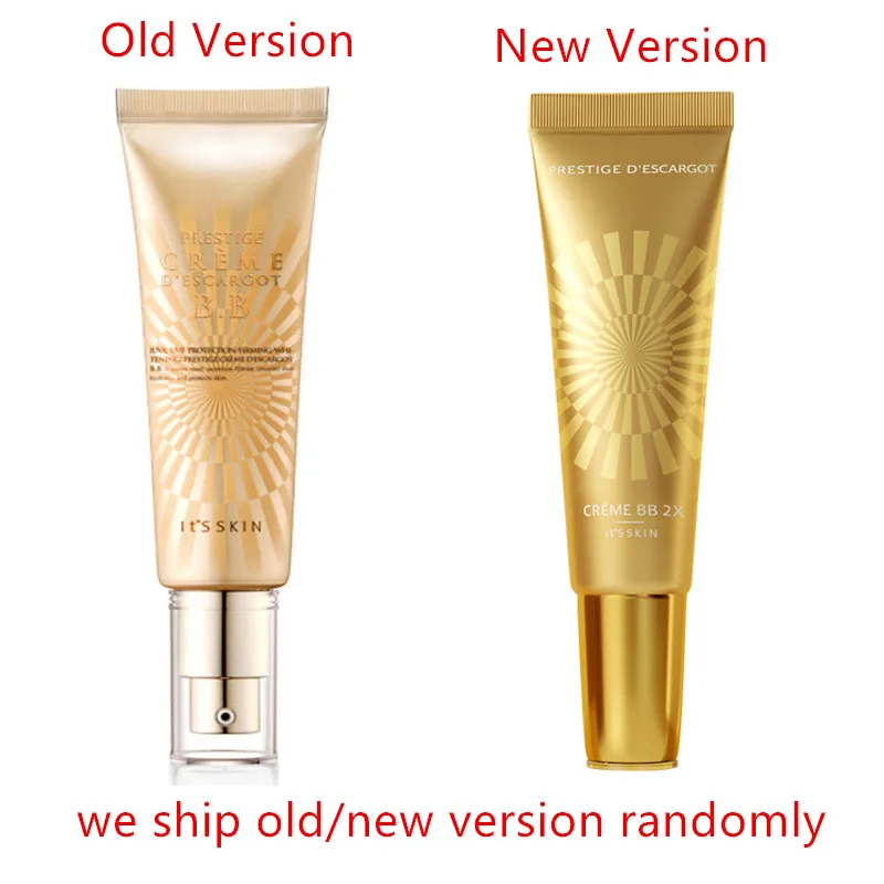 IT\'S Skin Prestige Creme D\'escargot BB Cream 50ml Whitening Concealer Natural Nude Make Up Moisturizing Snail CC EXP 2024-08