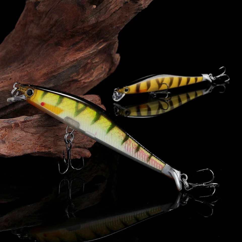 WALK FISH Floating Minnow 90mm 7.7g Professional Quality Fishing Lures 3D Eyes Minnow Crank Hot Model Artificial Bait Tackle