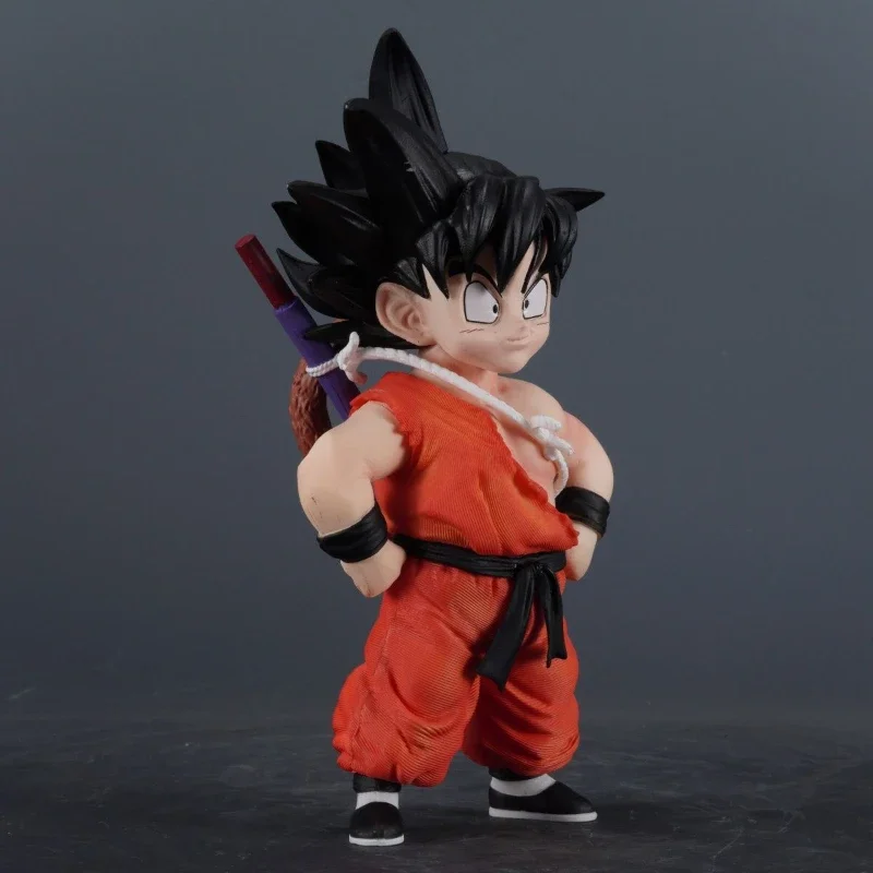 

20cm Anime Dragon Ball Goku Figurine FC Cross Waist Standing Posture Kid Son Goku Action Figures PVC Model Car Decoration Gifts