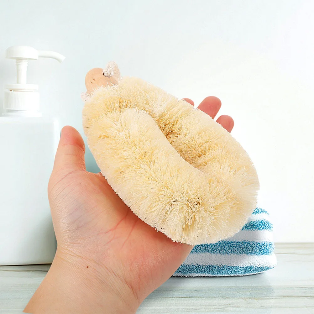 

2Pcs Natural Sisal Fiber Bath Brush Exfoliating Body Scrubber Shower Dry Skin Brush for Men Women 120G Body Scrubber Exfoliating