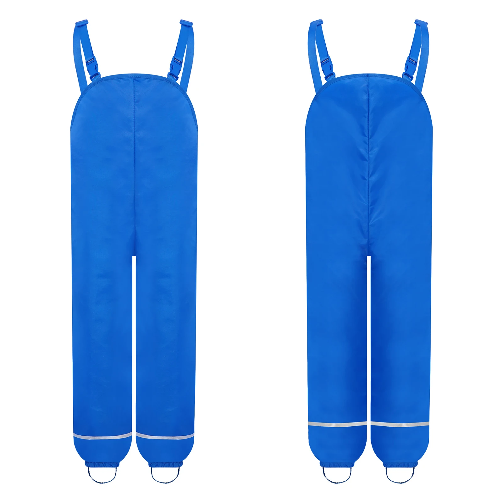 

Unisex Kids Boys Girls Water Resistant Overalls Adjustable Buckle Straps Trousers Rain-Proof Pants Jumpsuit Casual Clothes