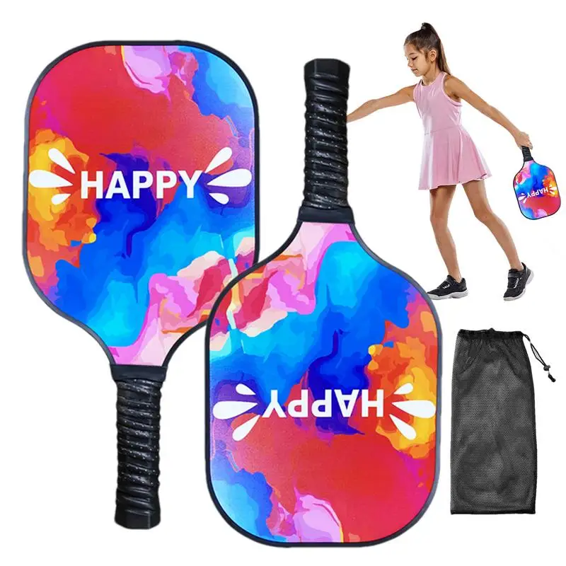 

Pickle Ball Paddles For Beginners 2pcs Lightweight Fiberglass Pickle Ball Set Outdoor Pickle Ball Paddles Kit Beach Sports Men