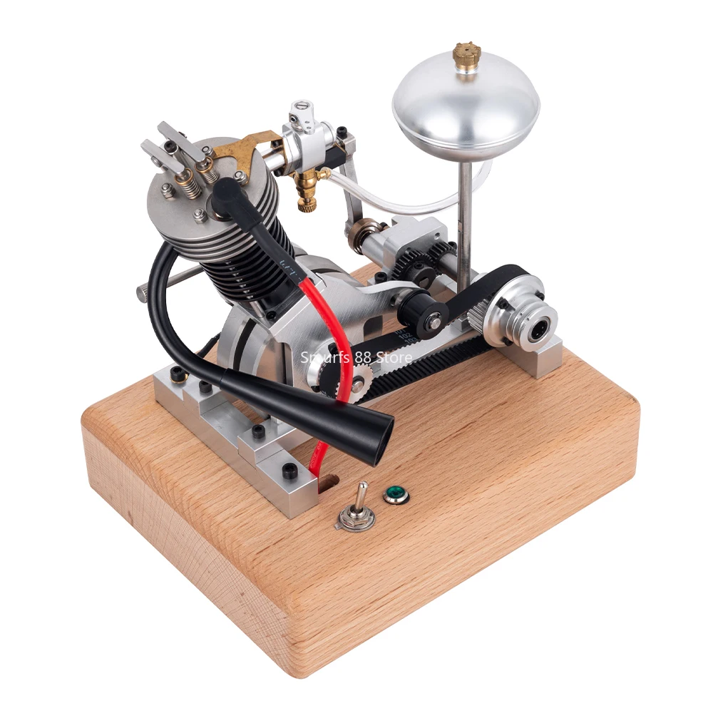 MUSA V1 Engine Model 3.3CC Metal Single Cylinder Internal Combustion Engine Model Pedal Start New Model Toys Gift
