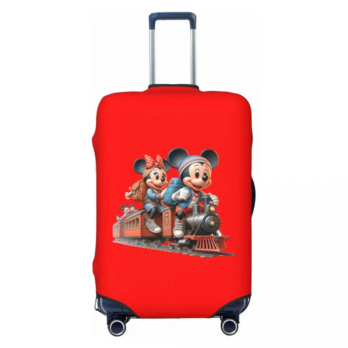 

Custom Mickey Mouse Anime Cartoon Luggage Cover Elastic Travel Suitcase Protective Covers Suit For 18-32 inch