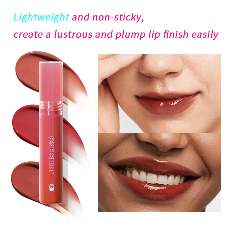 INTO YOU Lip Gloss Women Lipstick ONE SHOT LIP TINT Long Lasting Red Lip Glaze Cosmetics