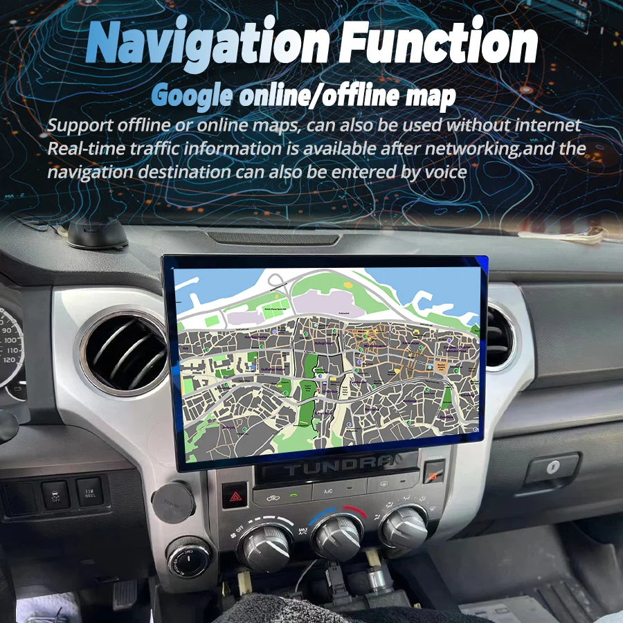 

13.3Inch Screen Android Car Multimedia Video Player For TOYOTA Tundra 2014-2021 Stereo GPS Navigation Bluetooth Wireless Carplay