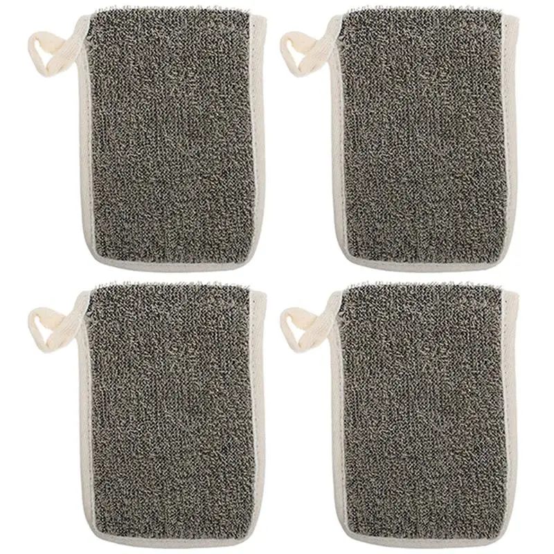 

4pcs Soap Bag Exfoliating Soap Savers Pouch for Rich Lather and Comfortable Body Touch Convenient for Home or Hotel Use Shower