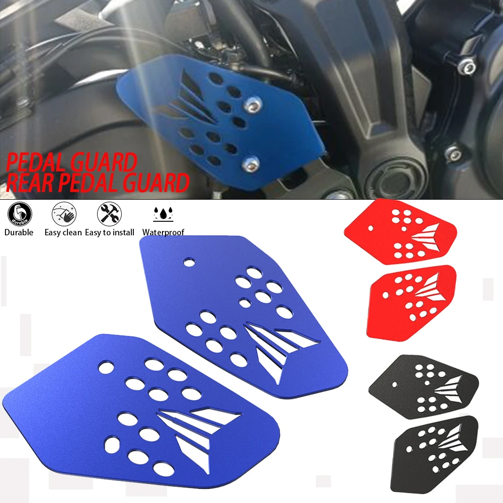 

2023 2024 Motorcycle Foot Peg Heel Plates Guard For Yamaha MT07 MT-07 XSR700 XSR 700 2014-2020 2021 2022 MT FZ 07 Tracer FZ07